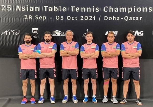 تنیس روی میز قهرمانی آسیا، نام پنجمی تیم مردان ایران و ثبت بهترین نتیجه در تاریخ